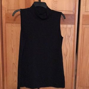 Sleeveless Black Turtle Neck